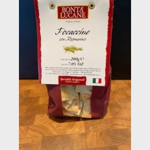 Focaccine m/Rosmarin, Italien, 200 g